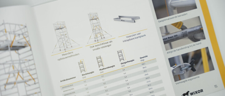 Het magazine vol steigers van Wixor