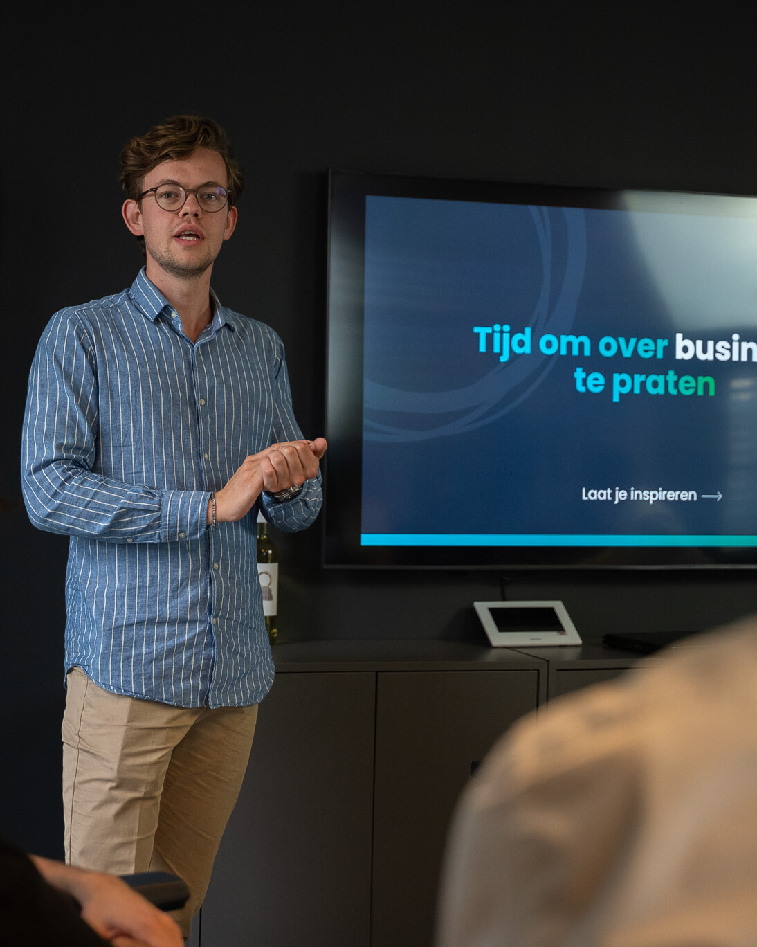 Merkarchitectuur presenteren van een bedrijf