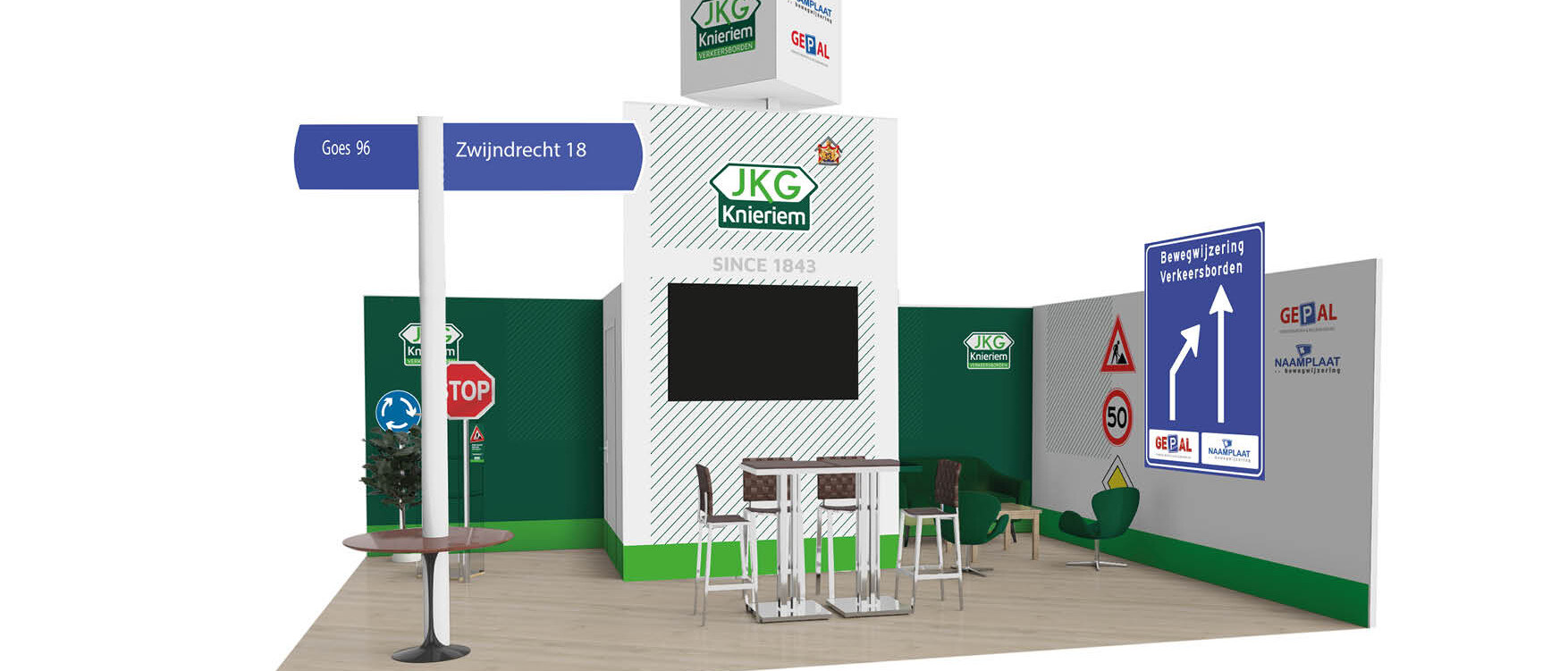 Beursstand J. Knieriem Verkeersborden 1 Have your exhibition stand designed for experience and conversion